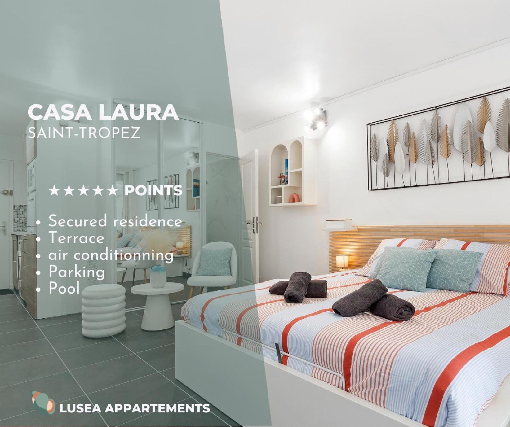 Апартаменты Casa Laura -Parking - Pool Сен-Тропе Экстерьер фото